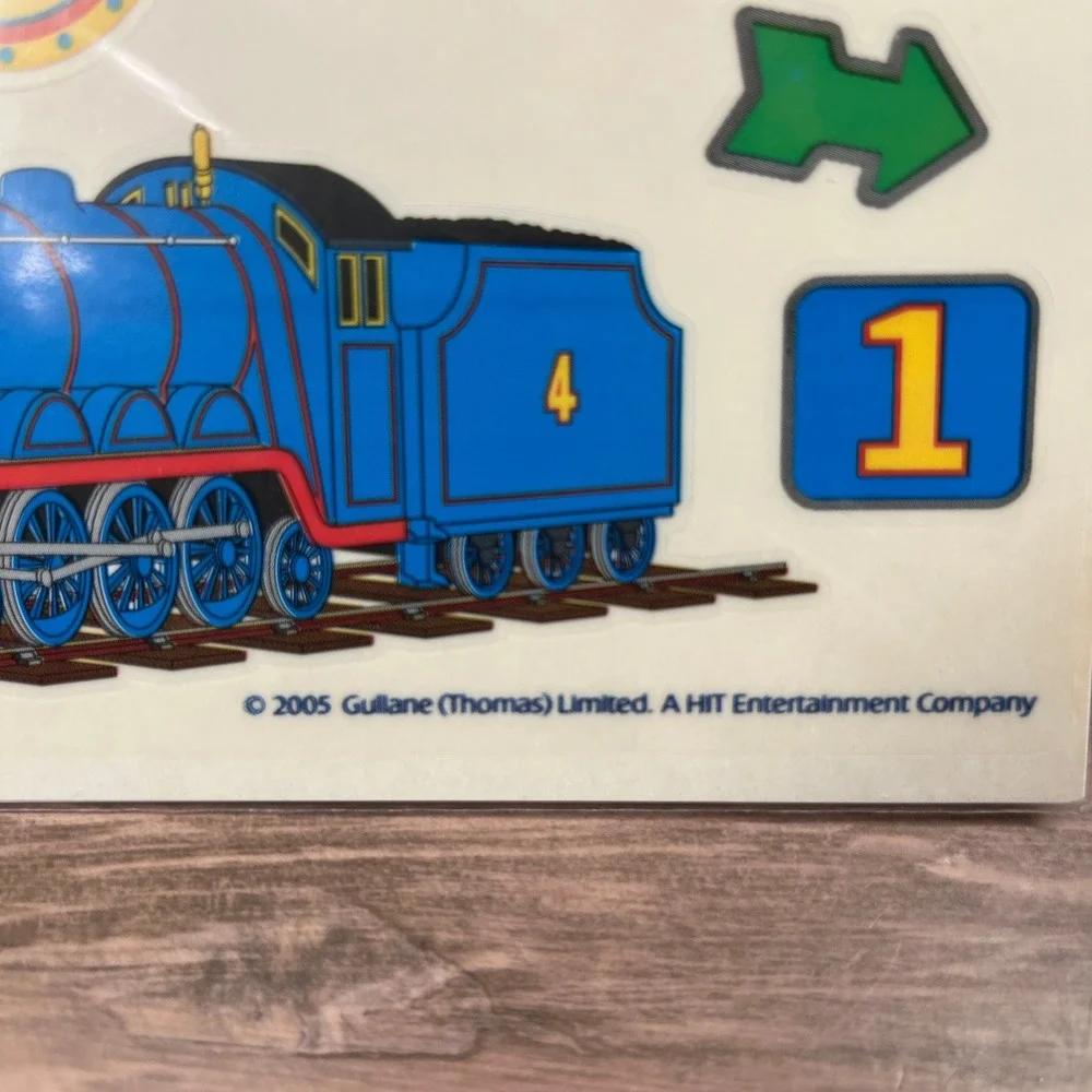 VTG 2005 Sandylion Thomas & Friends Scrapbook‎ Album 12x12 Blue Sticker Kit NEW